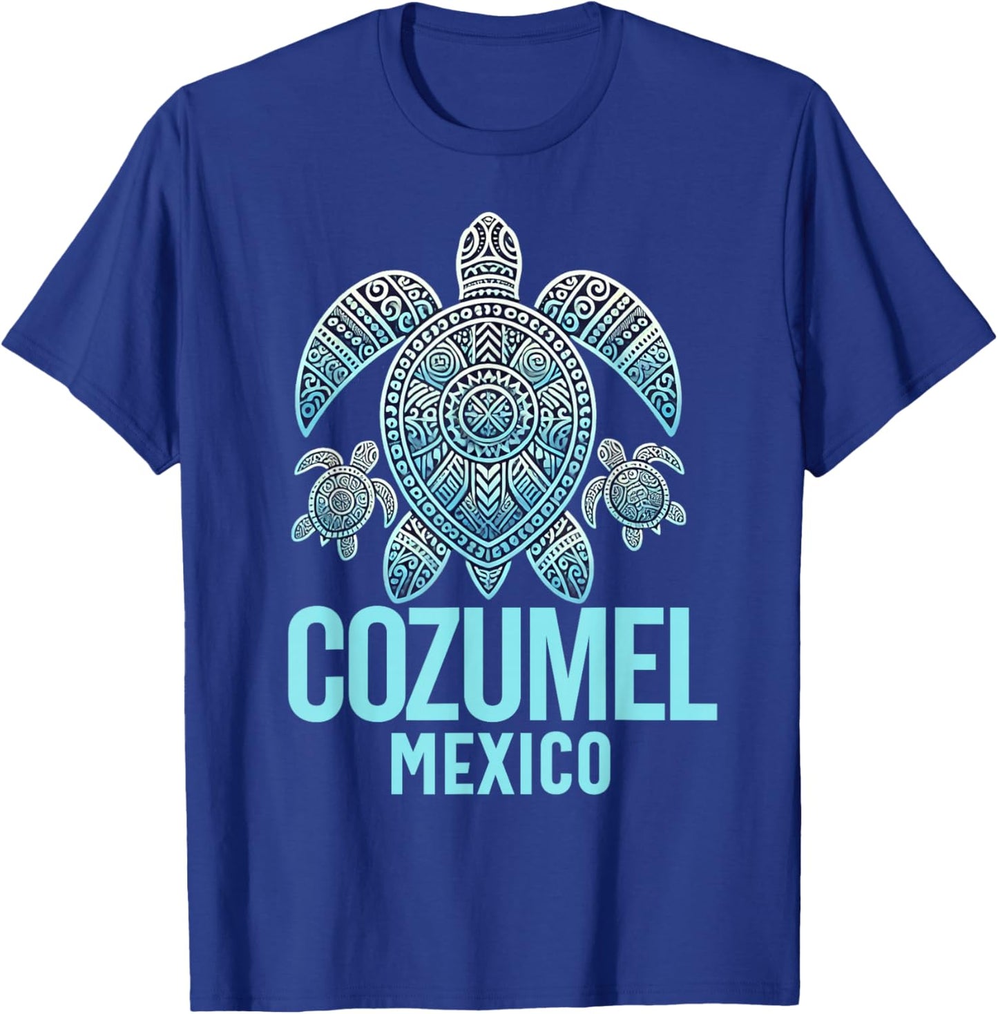 Cozumel Mexico Souvenir Vacation Travel Men Women Reminder T-Shirt - T-Shirt | Royal