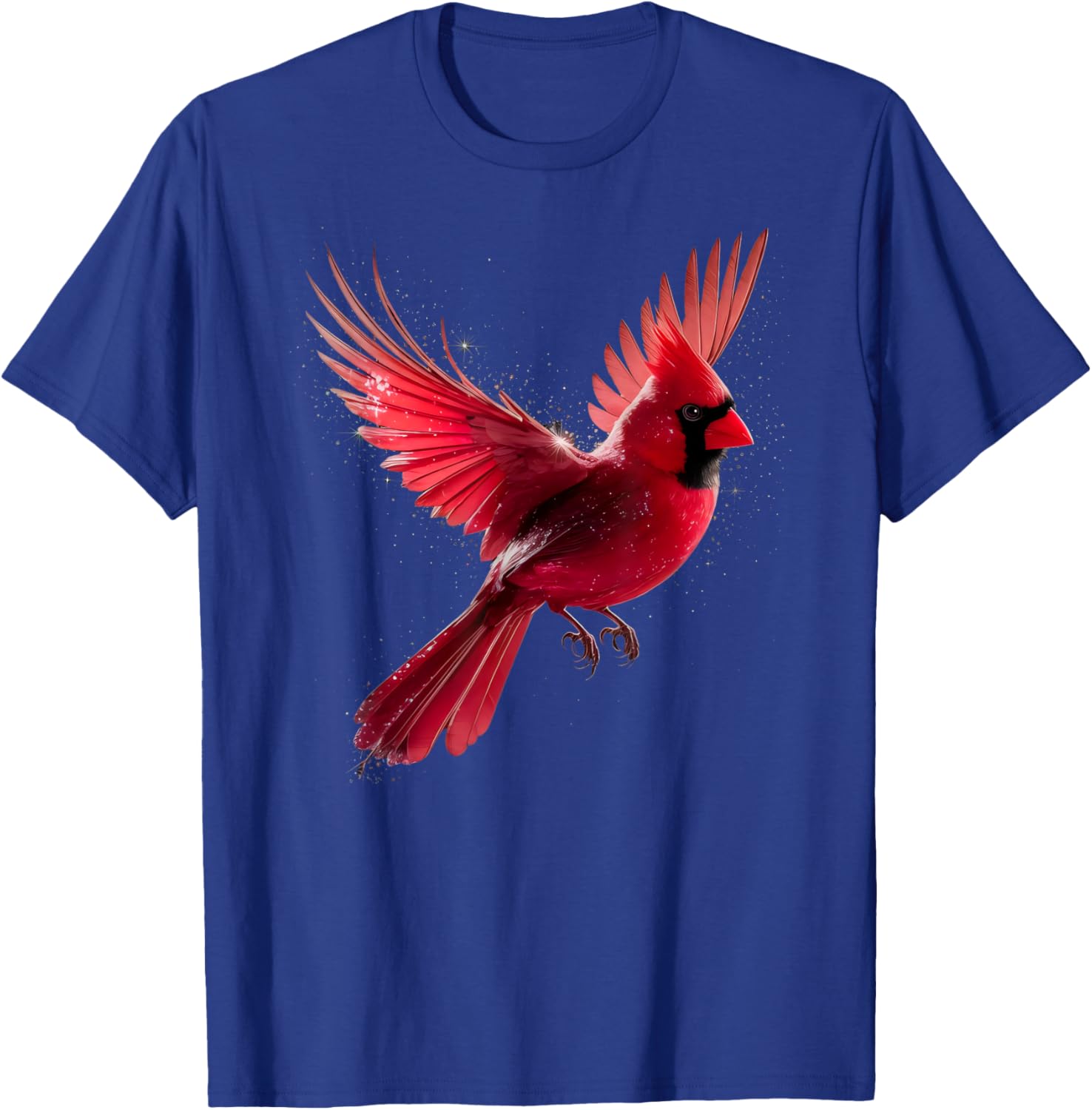 Cute Red Cardinal Bird Lovers Birdwatching Birding Vintage T-Shirt - T-Shirt | Royal