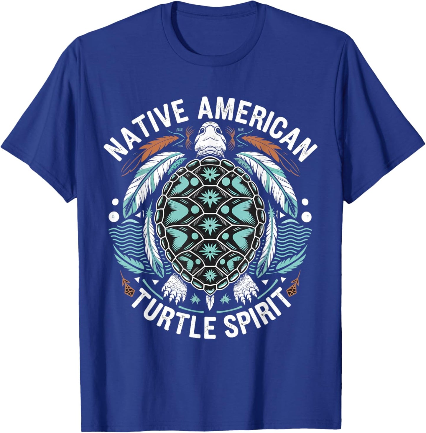 Turtle Spirit Indigenous Native Americans T-Shirt - T-Shirt | Royal