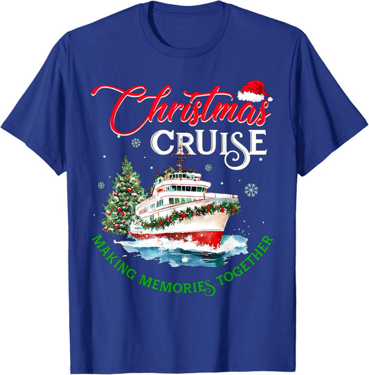 Christmas Cruise Squad Making Memories Together Family Trip T-Shirt - T-Shirt | Royal
