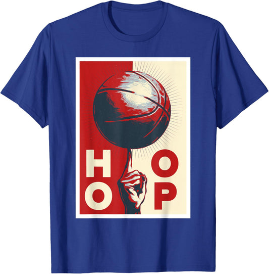 Hoop Basketball Player Streetball Lover T-Shirt - T-Shirt | Royal