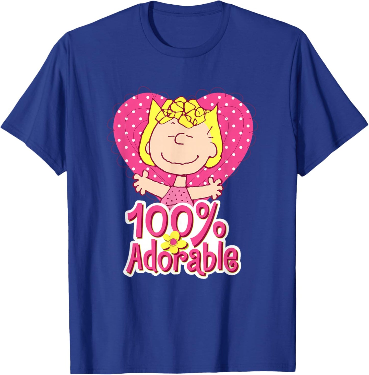 Peanuts Sally Brown Pink And Adorable T-Shirt - T-Shirt | Royal