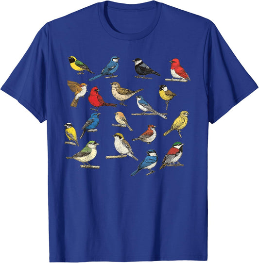 Birds Lover Watching for Watcher Bird Cool Birdwatching T-Shirt - T-Shirt | Royal