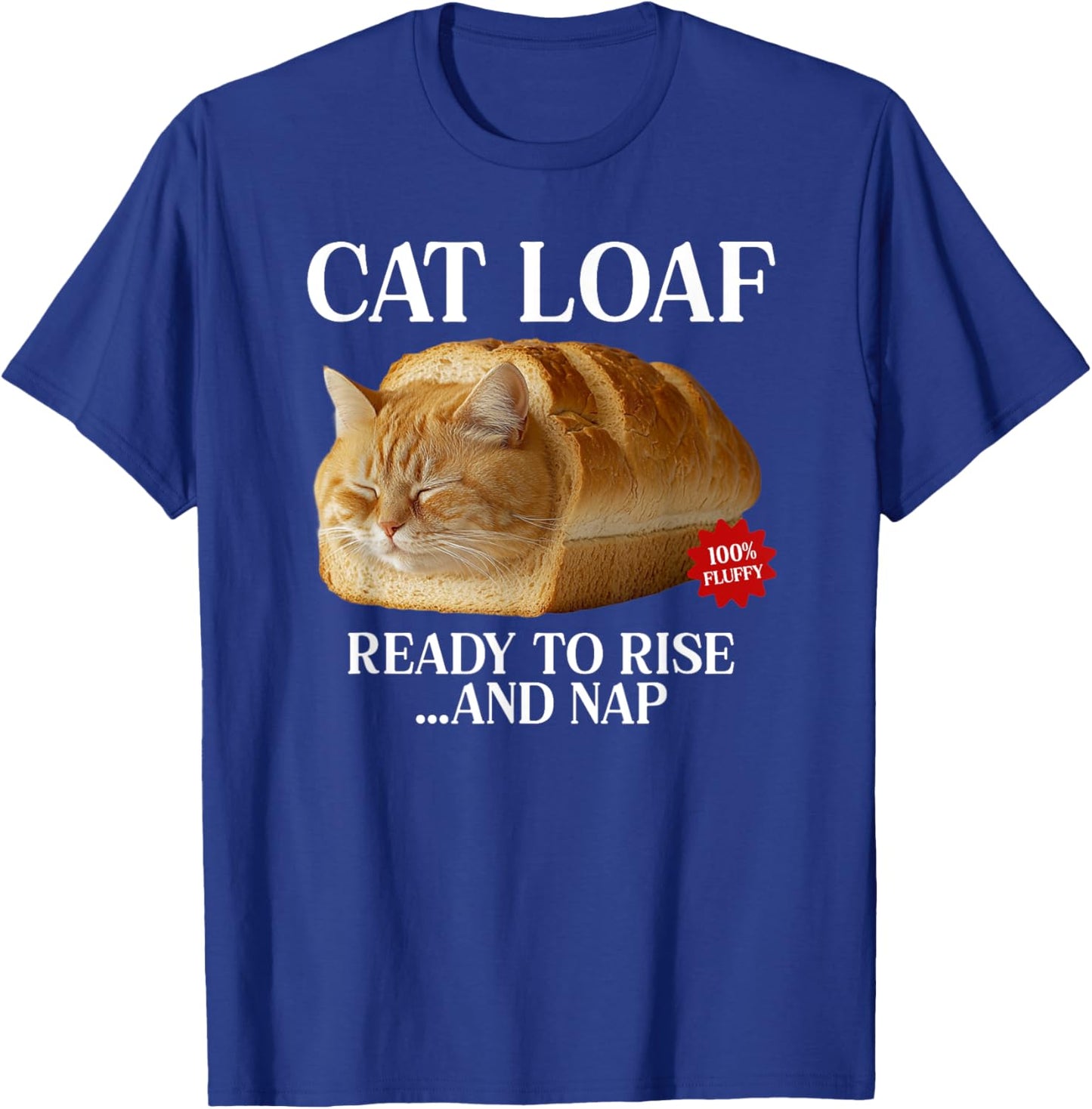 Lazy Cat Loaf Kitten Bread Funny Loafing Cat Women Kids T-Shirt - T-Shirt | Royal