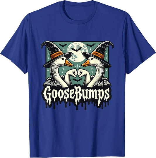Goose Bumps Goosebumps Funny Geese Fist Bump Halloween T-Shirt - T-Shirt | Royal