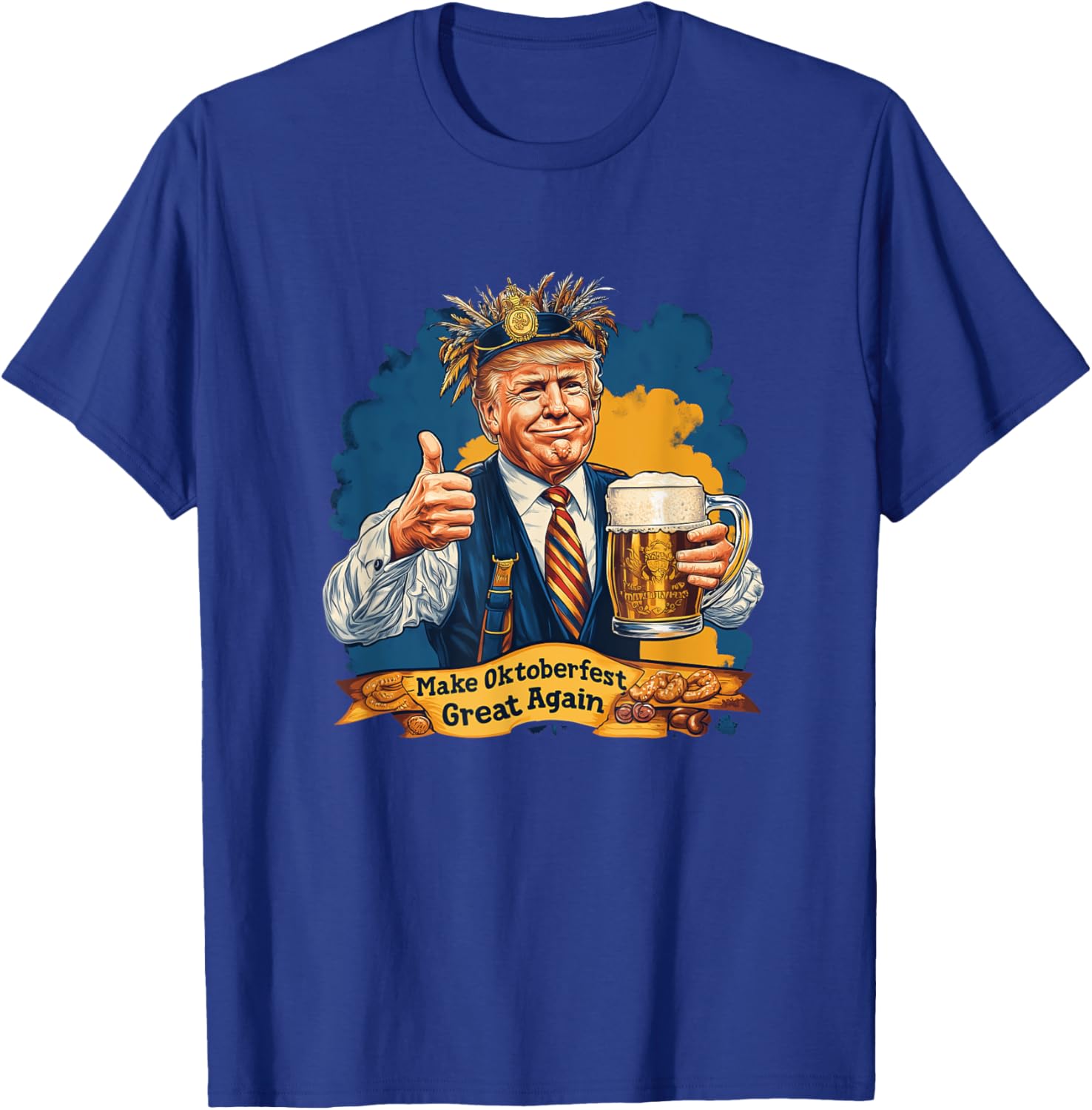 Make Oktoberfest Great Again Trump Beer Festival T-Shirt - T-Shirt | Royal