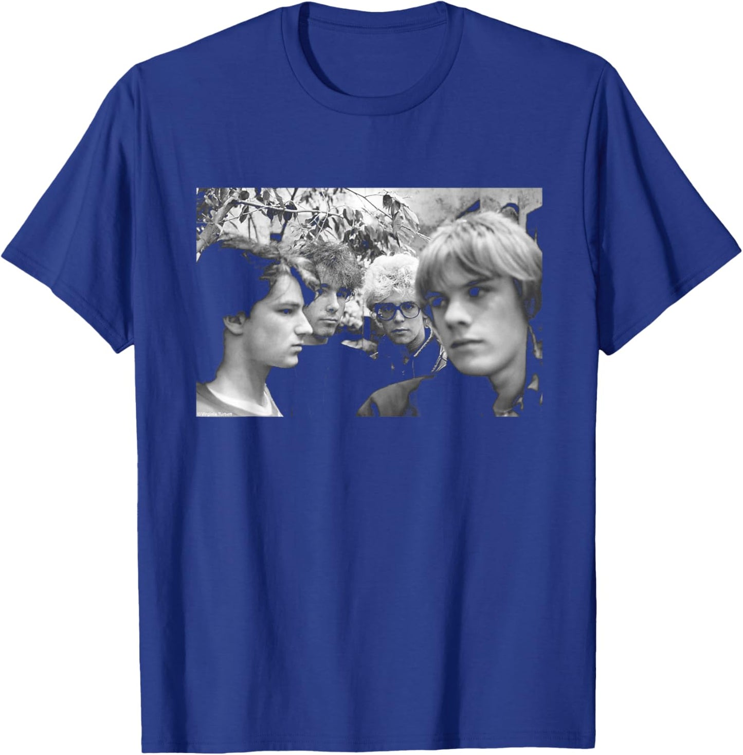 U2 Band Portrait Holland Boy Tour 1980 by Virginia Turbett T-Shirt - T-Shirt | Royal
