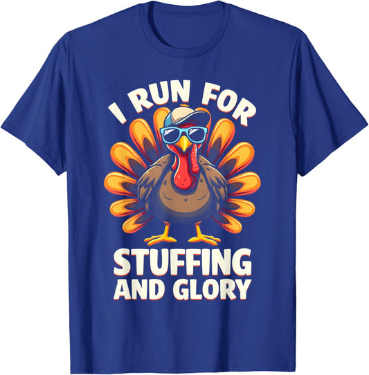 Thanksgiving Turkey Running Outfit Gear Costume Turkey Trot T-Shirt - T-Shirt | Royal