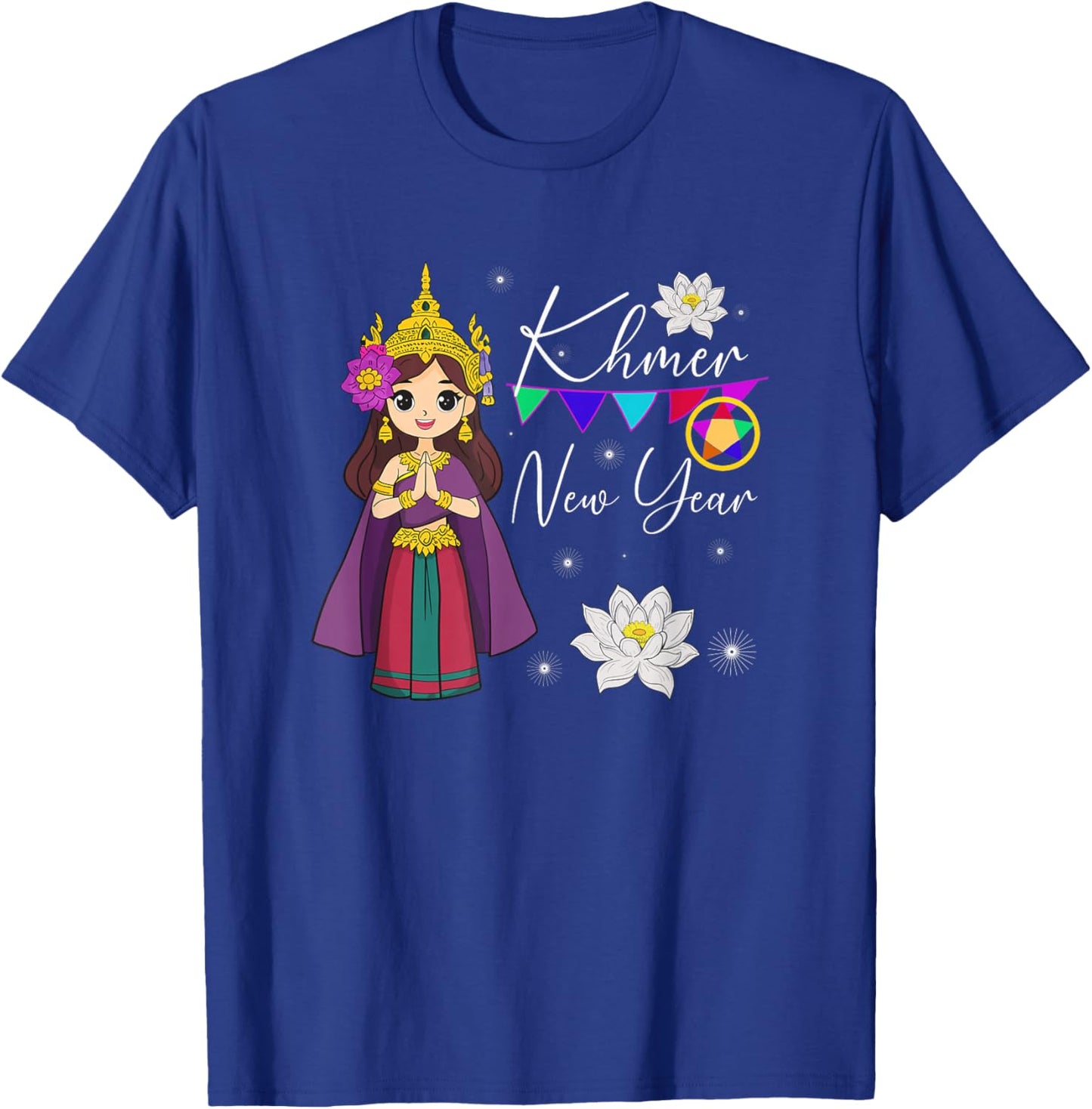 Cambodia Cambodian Girl Happy Khmer New Year T-Shirt - T-Shirt | Royal
