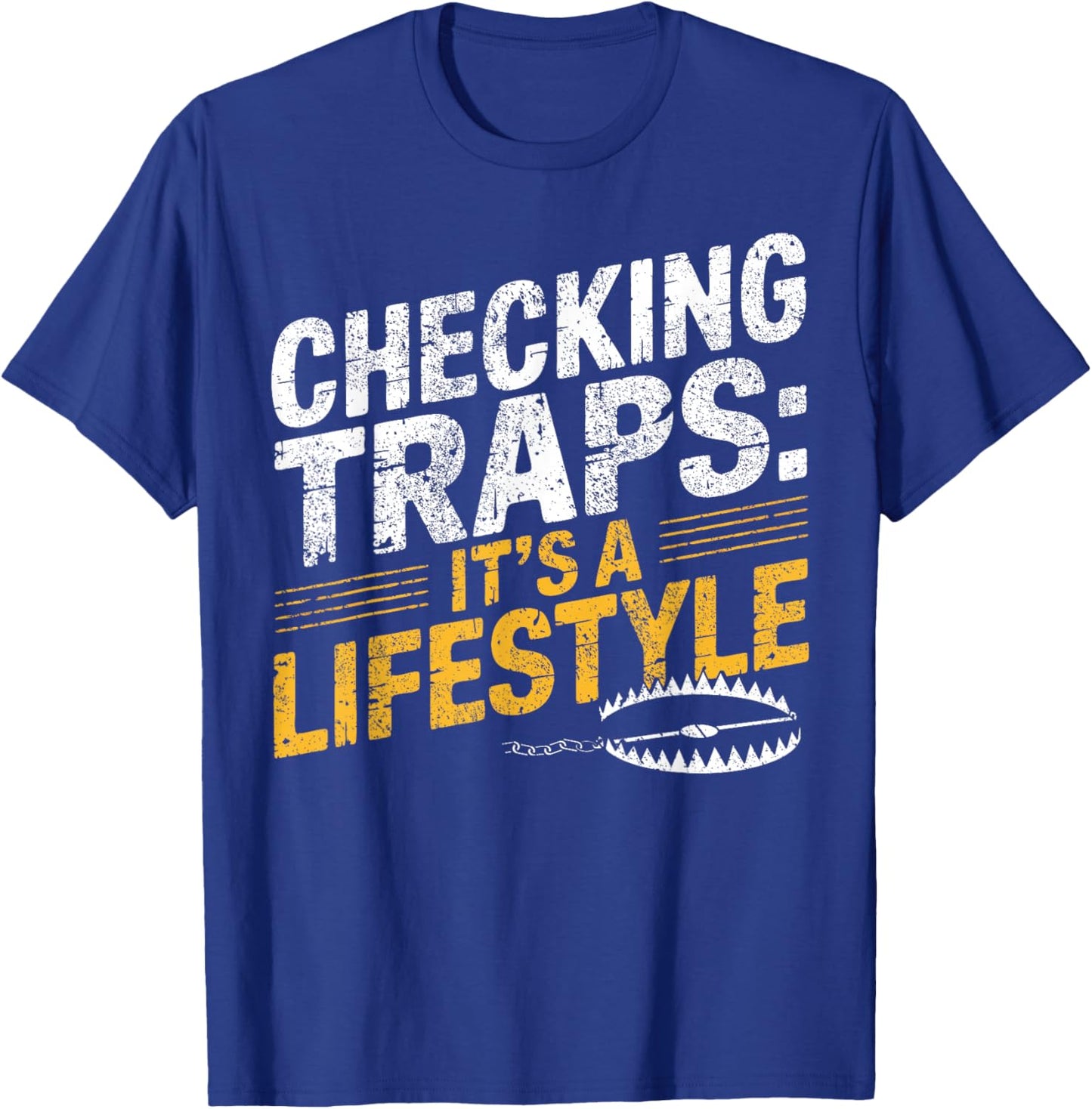 Trapper Life Trapping Check Trap T-Shirt - T-Shirt | Royal