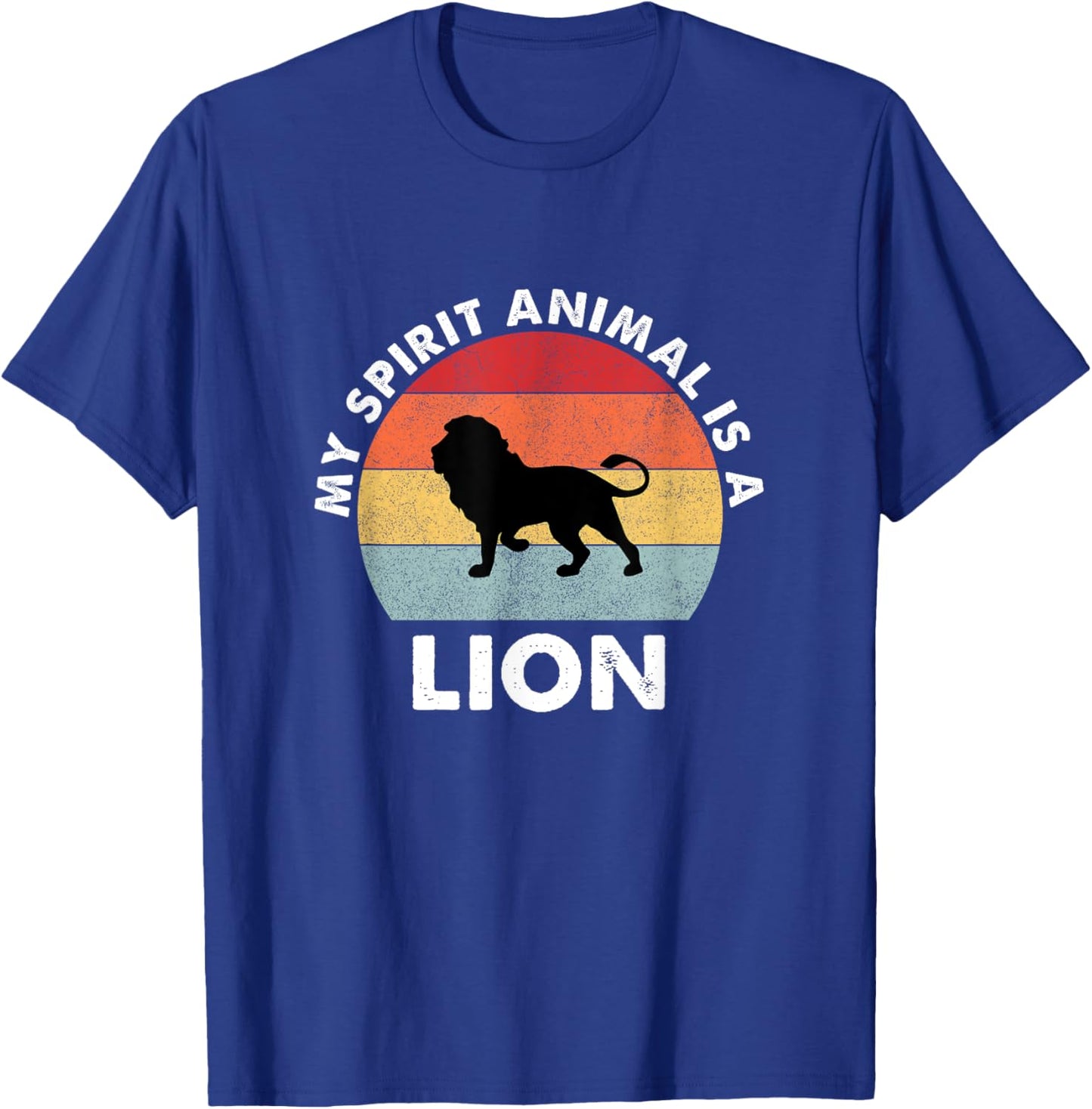 Vintage My Spirit Animal is a Lion T-Shirt - T-Shirt | Royal