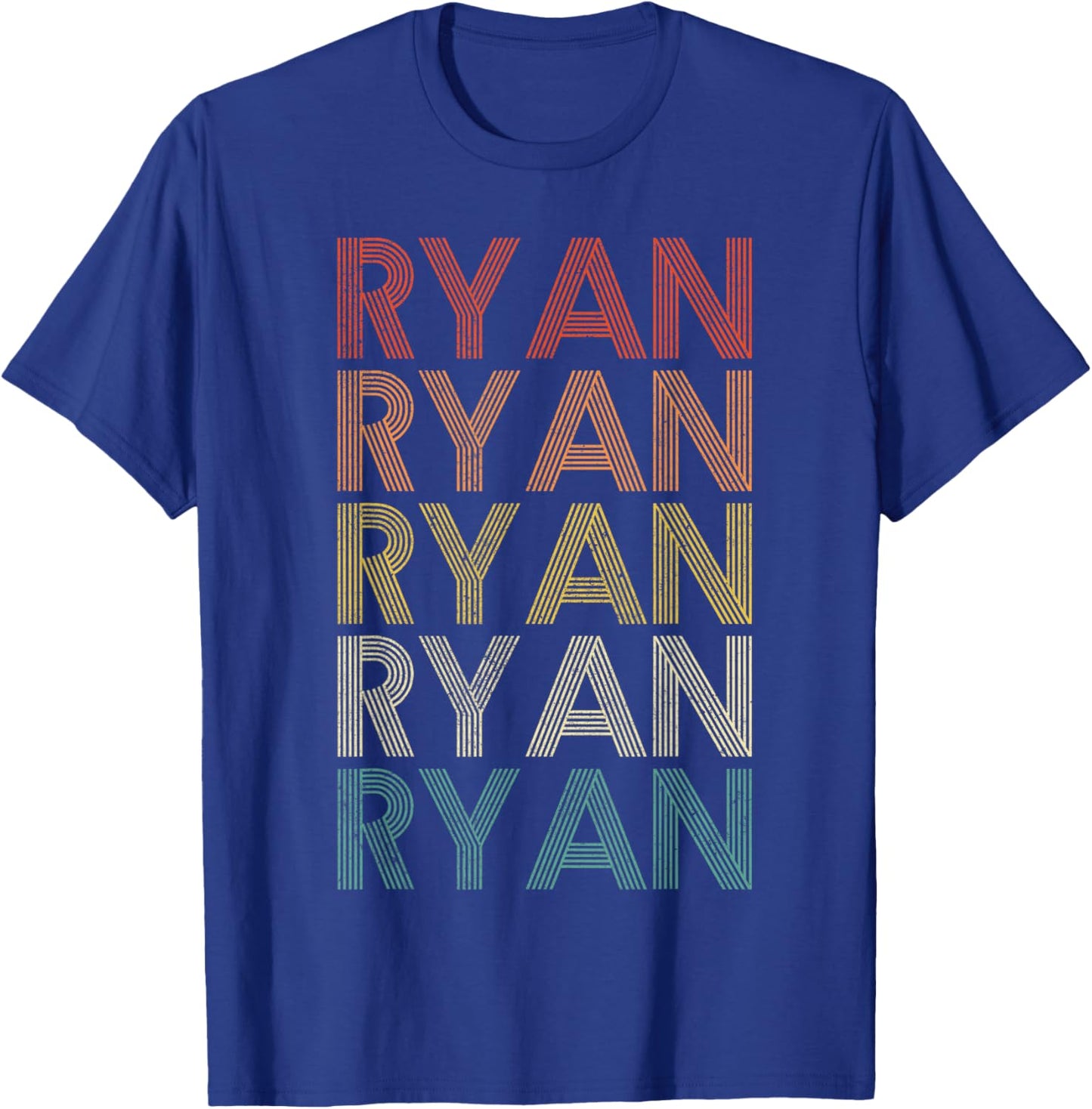 Ryan Vintage Retro T-Shirt - T-Shirt | Royal