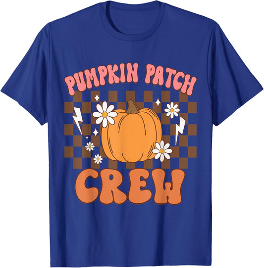 Pumpkin Patch Crew Funny Pumpkin Patch Squad Thanksgiving T-Shirt - T-Shirt | Royal