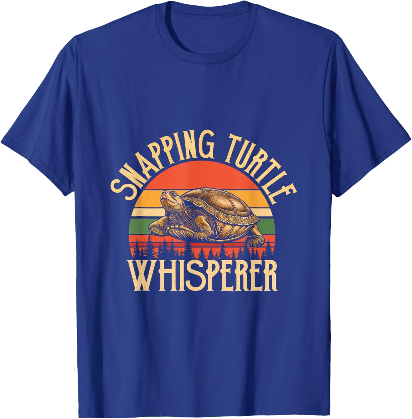 Snapping Turtle Whisperer Turtle Lover Reptile Nature T-Shirt - T-Shirt | Royal