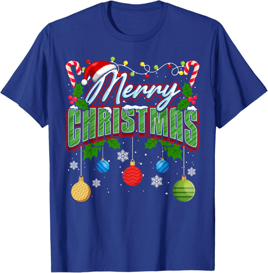 Merry Christmas Matching Family Merry Christmas Xmas T-Shirt - T-Shirt | Royal