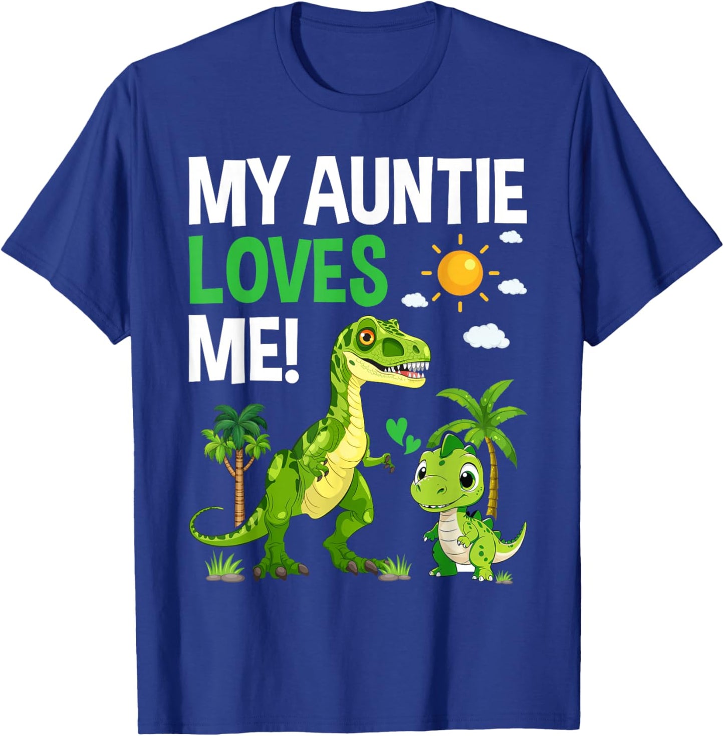 Kids My Auntie Loves Me Nephew from Aunt T-Shirt - T-Shirt | Royal