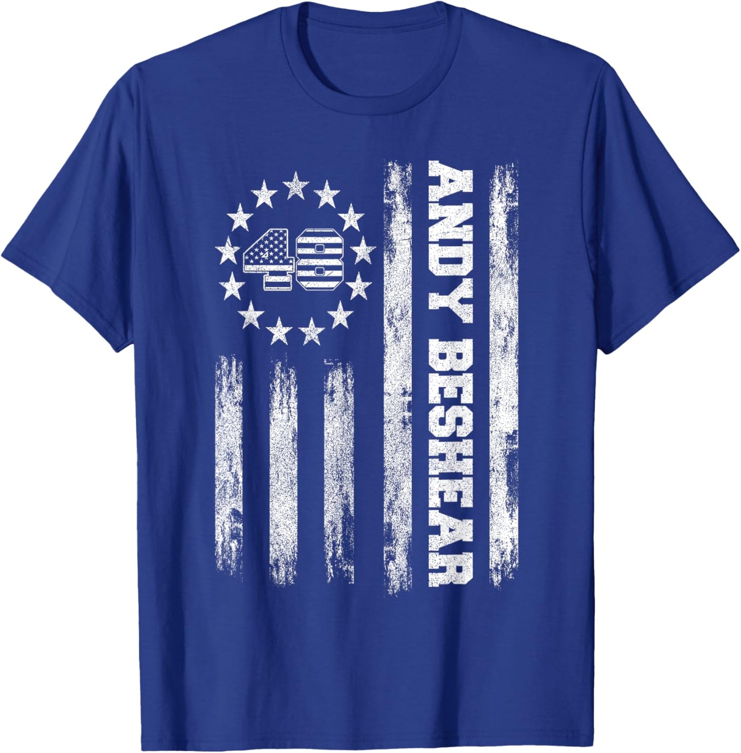 American Flag Andy Beshear 48, Beshear For President 2028 T-Shirt - T-Shirt | Royal