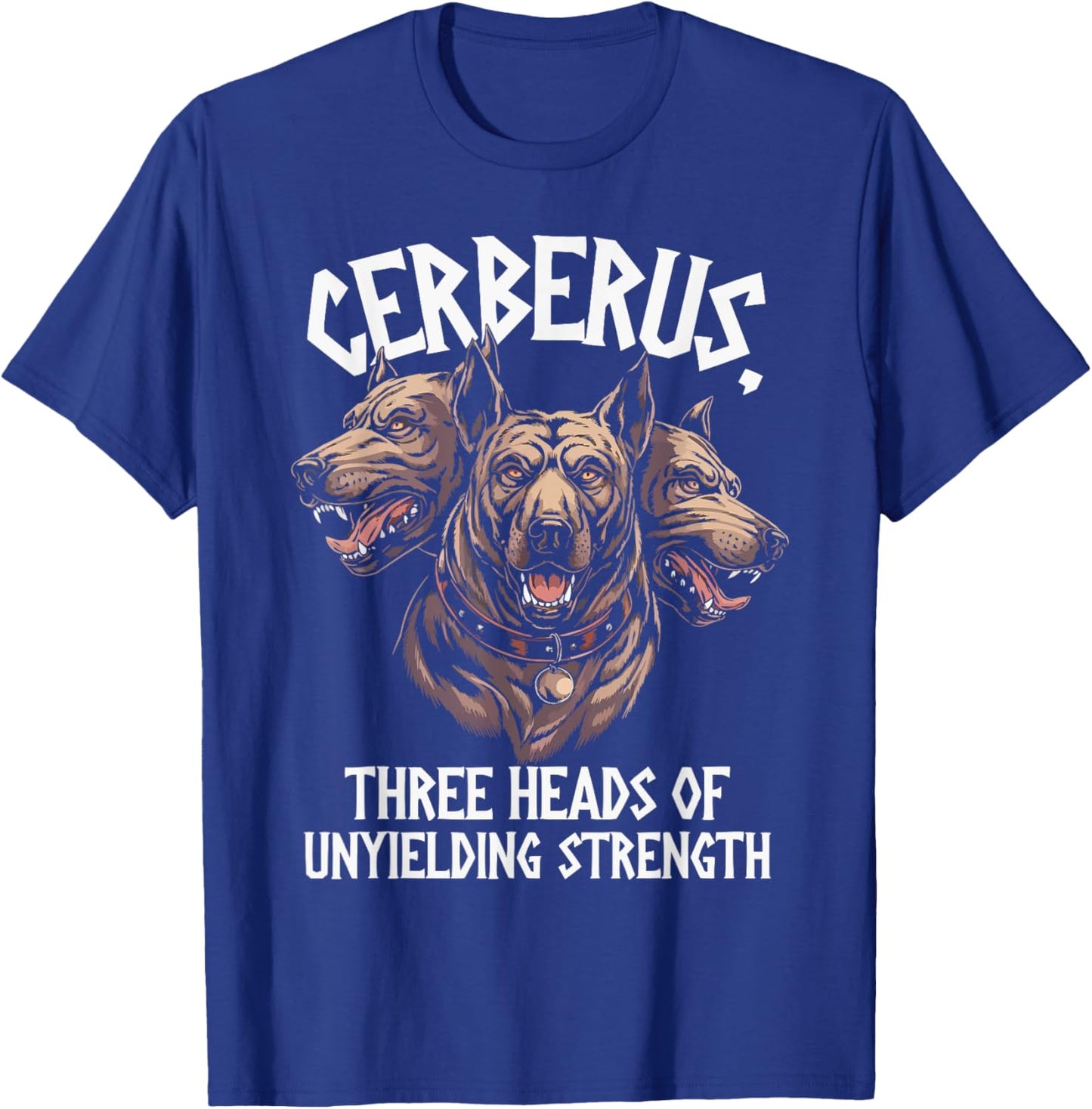Cerberus Three Headed Dog Mythical Creature Greek Mythology T-Shirt - T-Shirt | Royal