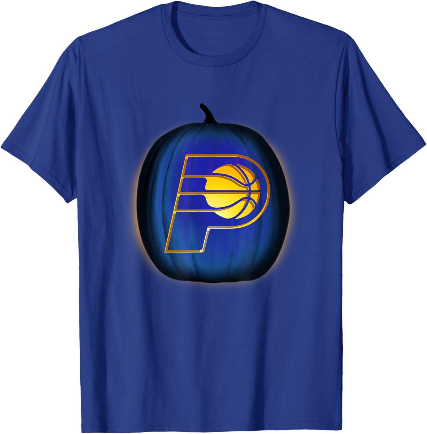 NBA Indiana Pacers Halloween Glow Pumpkin T-Shirt - T-Shirt | Royal