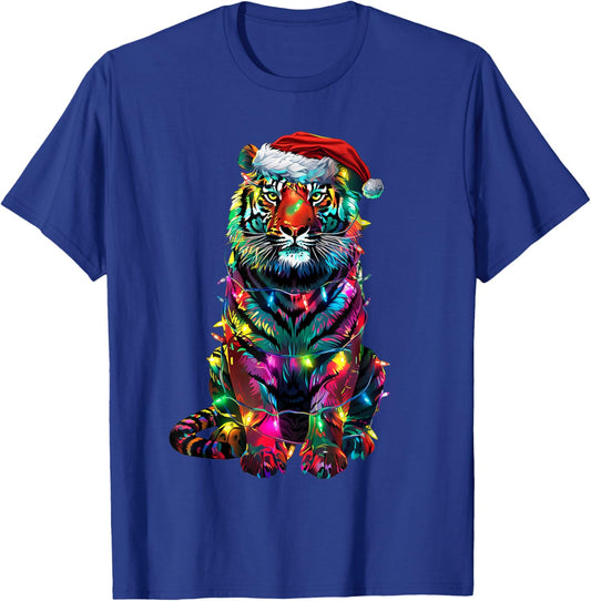 Tiger Christmas T-Shirt - T-Shirt | Royal