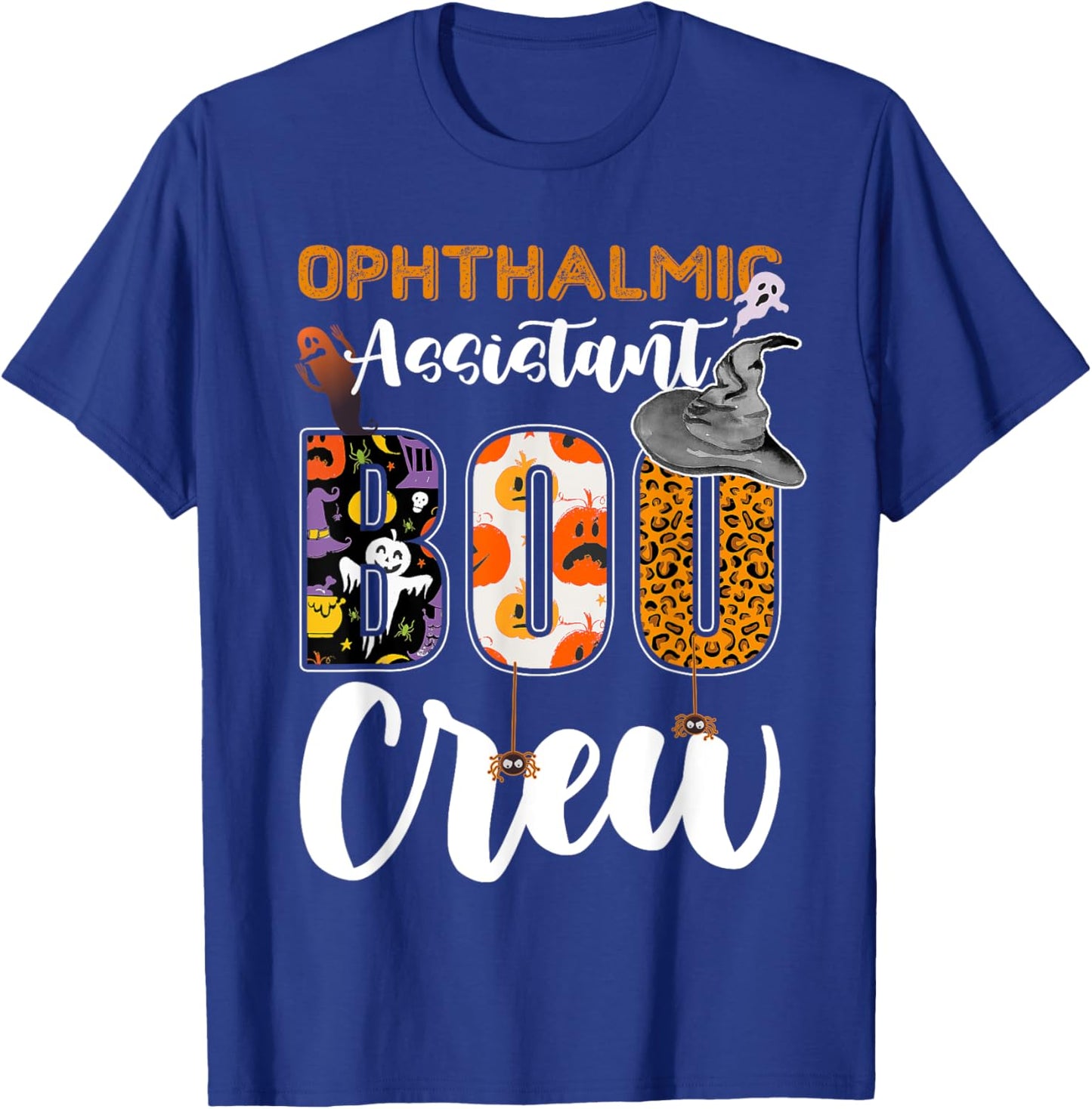 Ophthalmic Assistant Boo Crew Halloween Matching Ophthalmic T-Shirt - T-Shirt | Royal