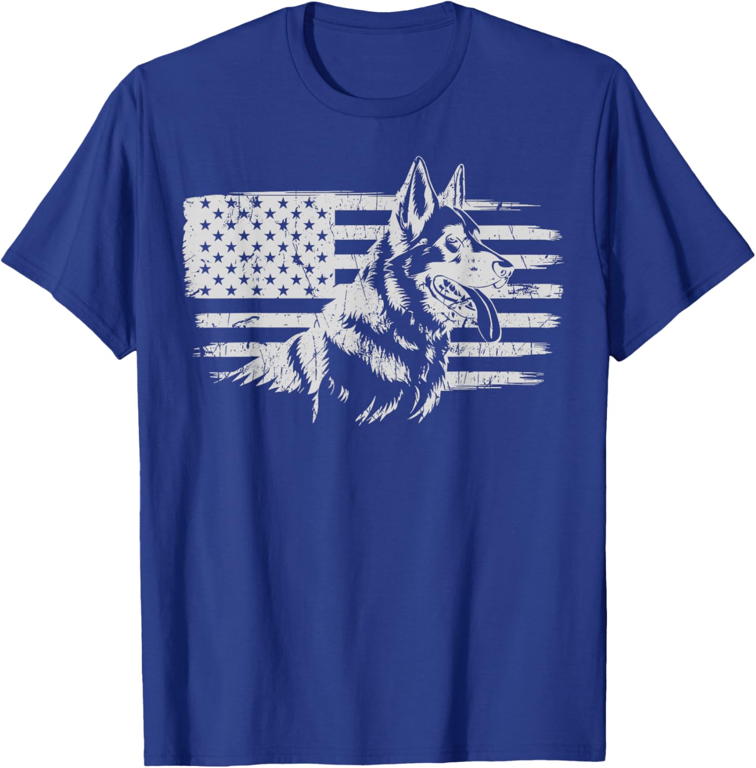 Patriotic German Shepherd T-Shirt - T-Shirt | Royal