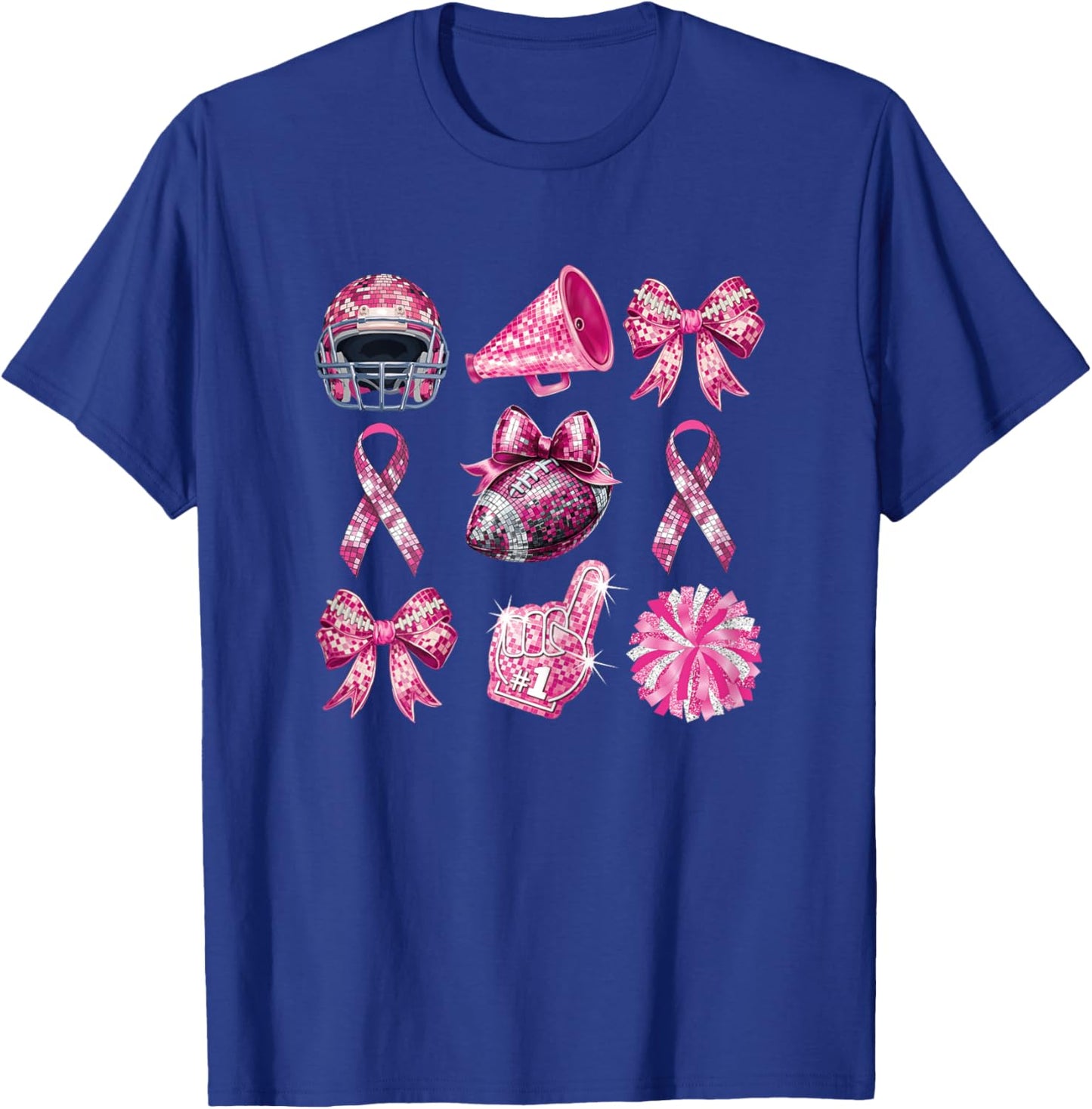 Funny Pink Out Tackle Breast Cancer Awareness For Mothers T-Shirt - T-Shirt | Royal