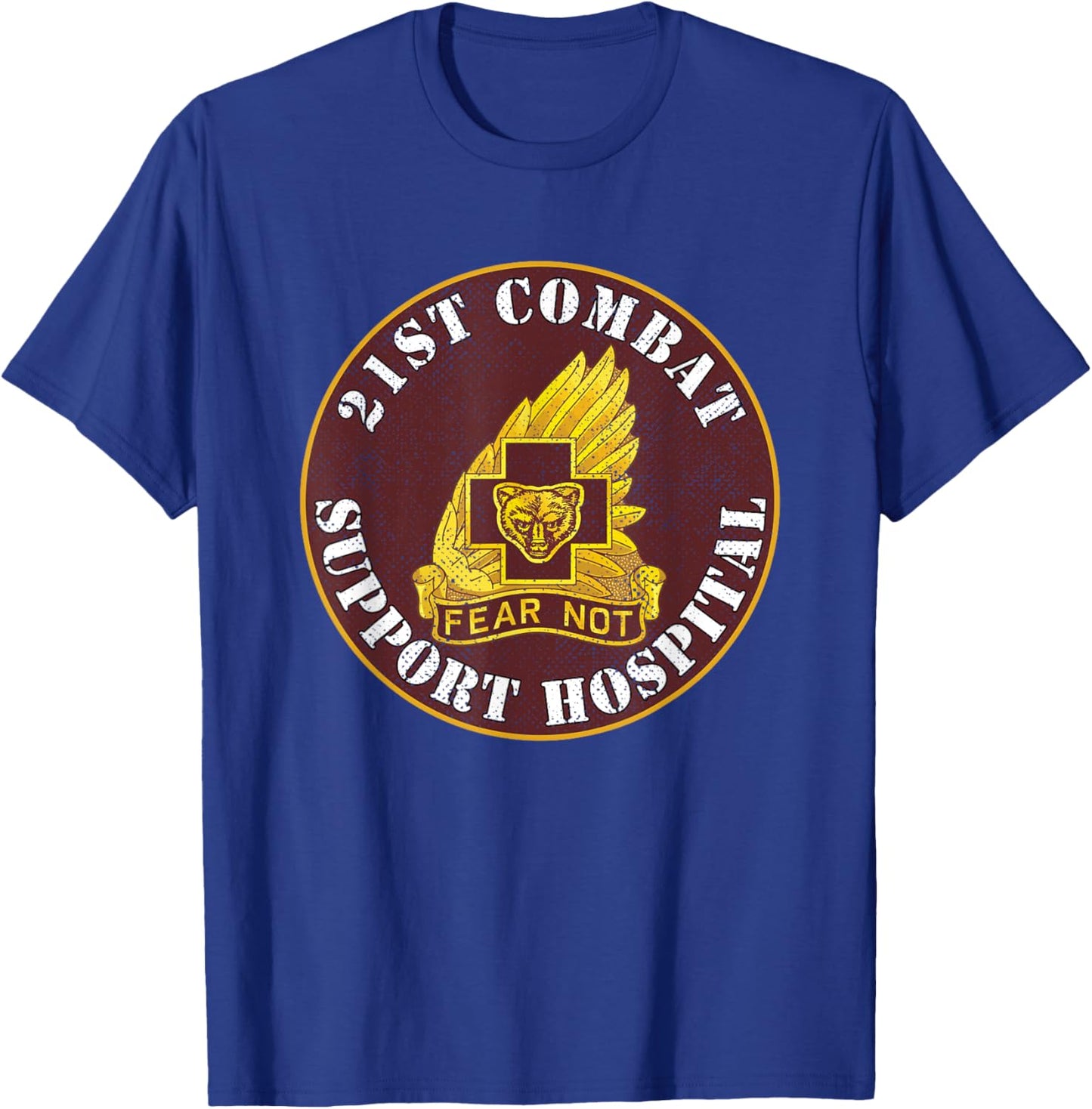 21st Combat Support Hospital Veterans Day Vintage Gifts T-Shirt - T-Shirt | Royal