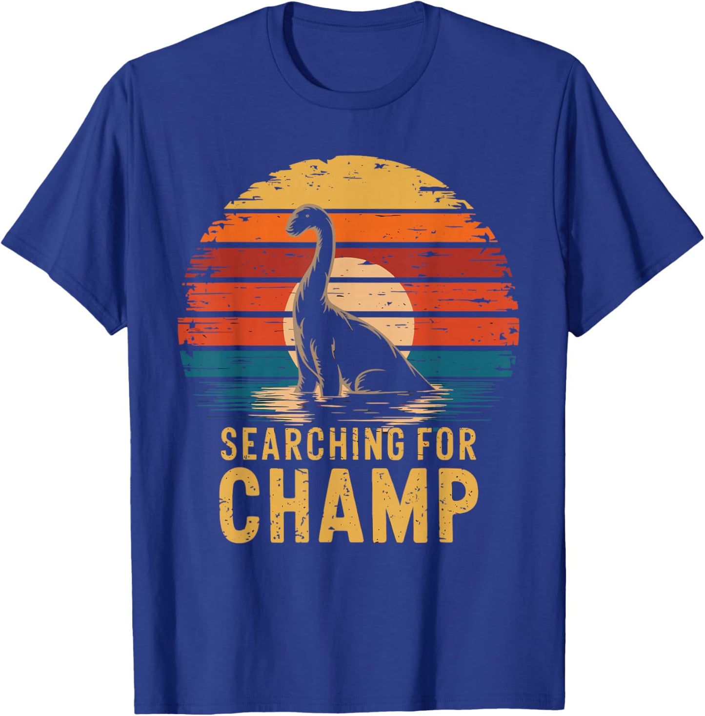 Searching For Champ Lake Champlain Monster Creature Vermont T-Shirt - T-Shirt | Royal