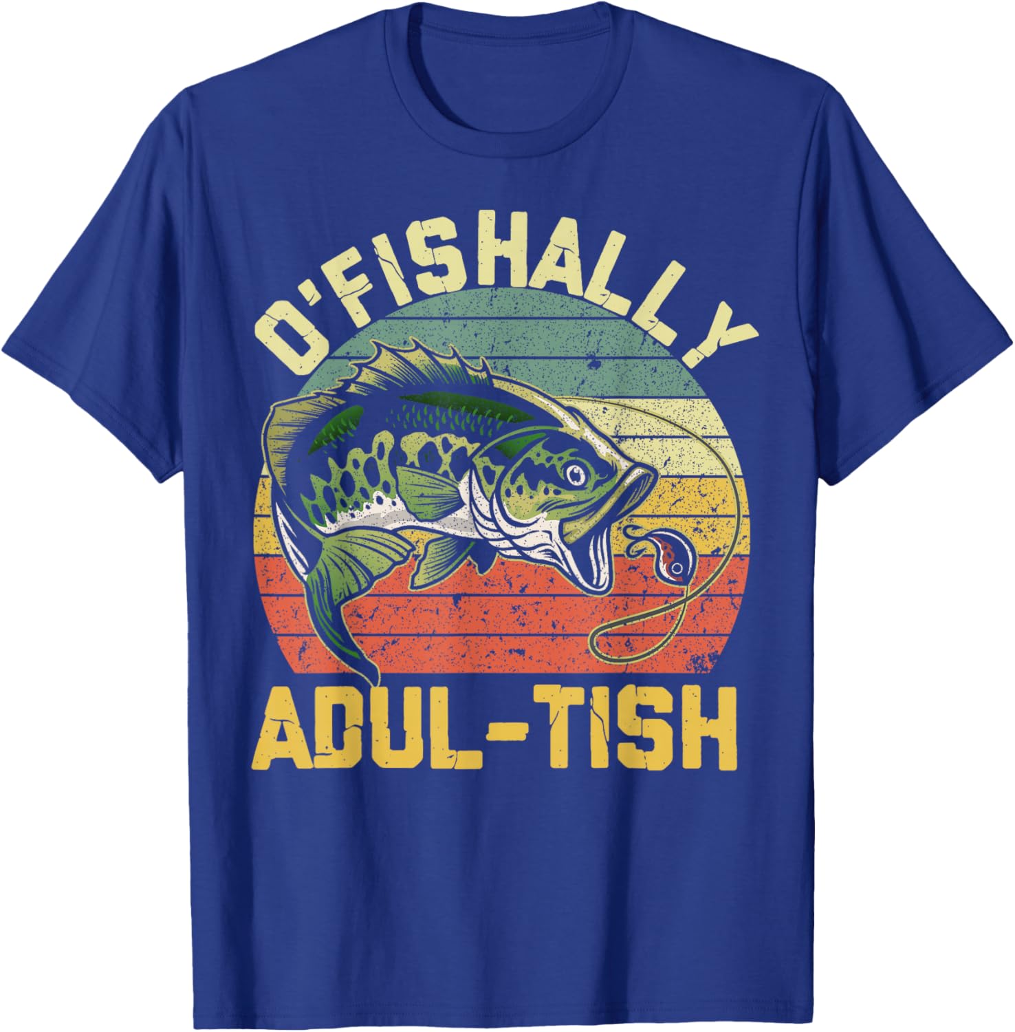 O'Fishally Adultish 18 Year Old Fishing Birthday Theme Party T-Shirt - T-Shirt | Royal