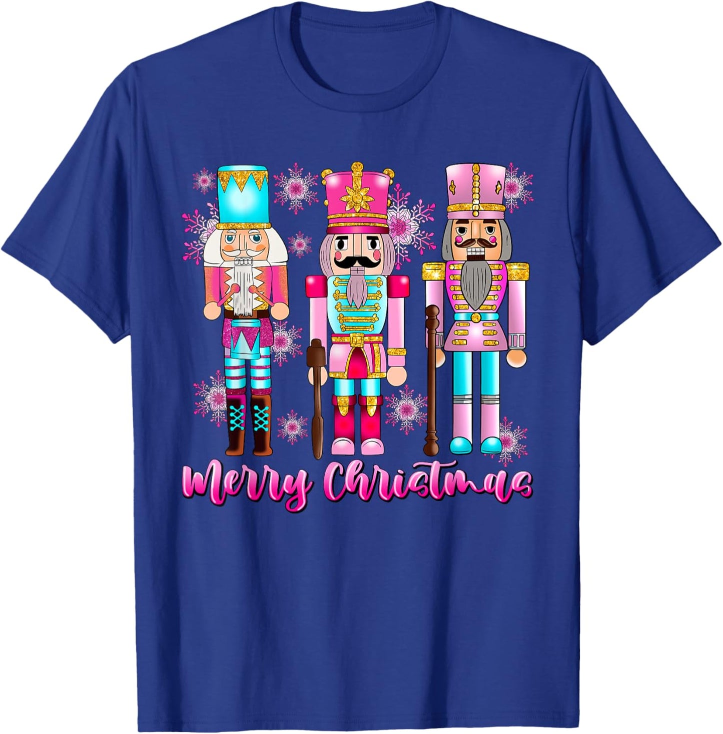 Pink Nutcracker Squad Pink Christmas Ballet Xmas Women Kids T-Shirt - T-Shirt | Royal