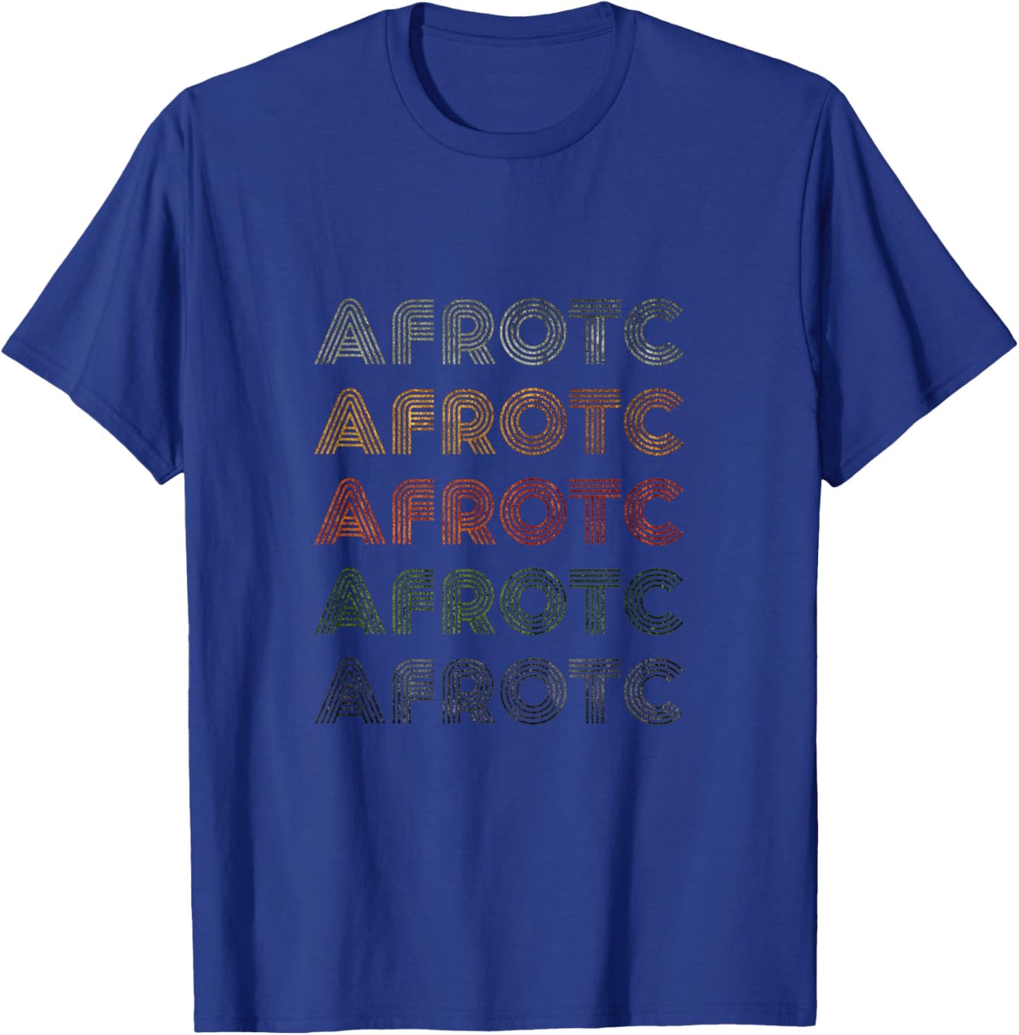 Love Heart Afrotc Grunge Vintage Style Black Afrotc T-Shirt - T-Shirt | Royal