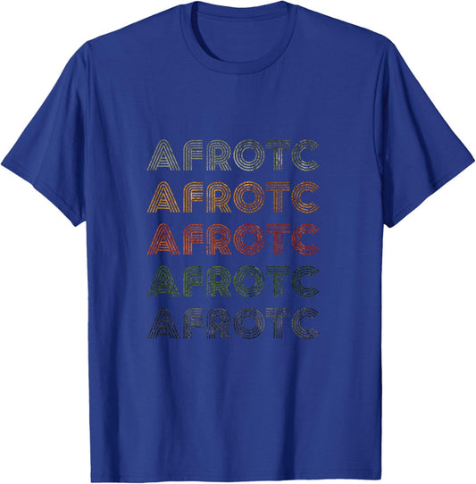 Love Heart Afrotc Grunge Vintage Style Black Afrotc T-Shirt - T-Shirt | Royal