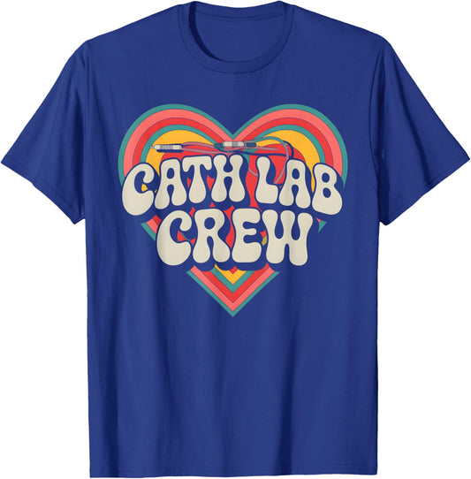 Cath Lab Crew Cardiac Cath Lab Medical Medicine T-Shirt - T-Shirt | Royal