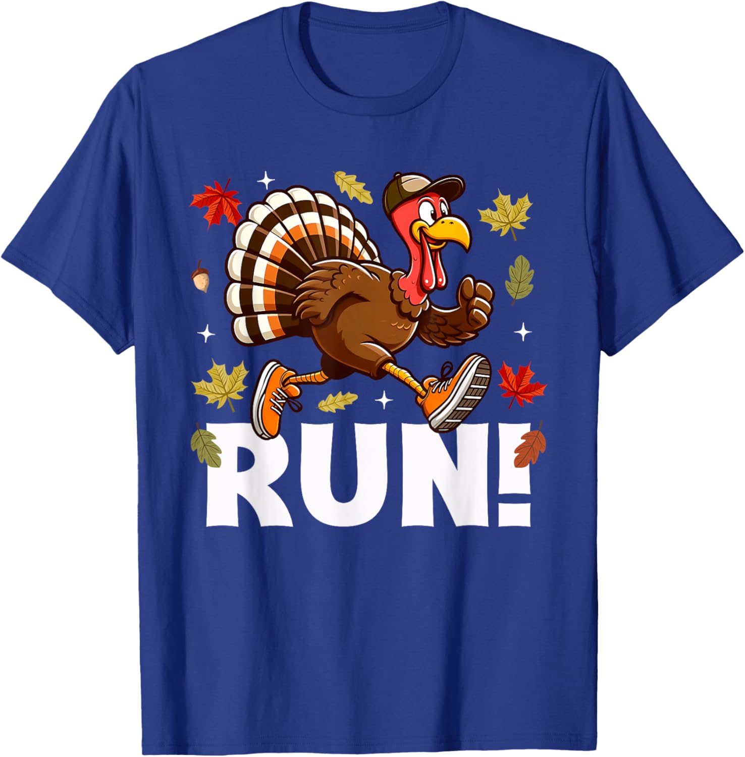 Turkey Run Costume Thanksgiving Running Turkey Trot T-Shirt - T-Shirt | Royal