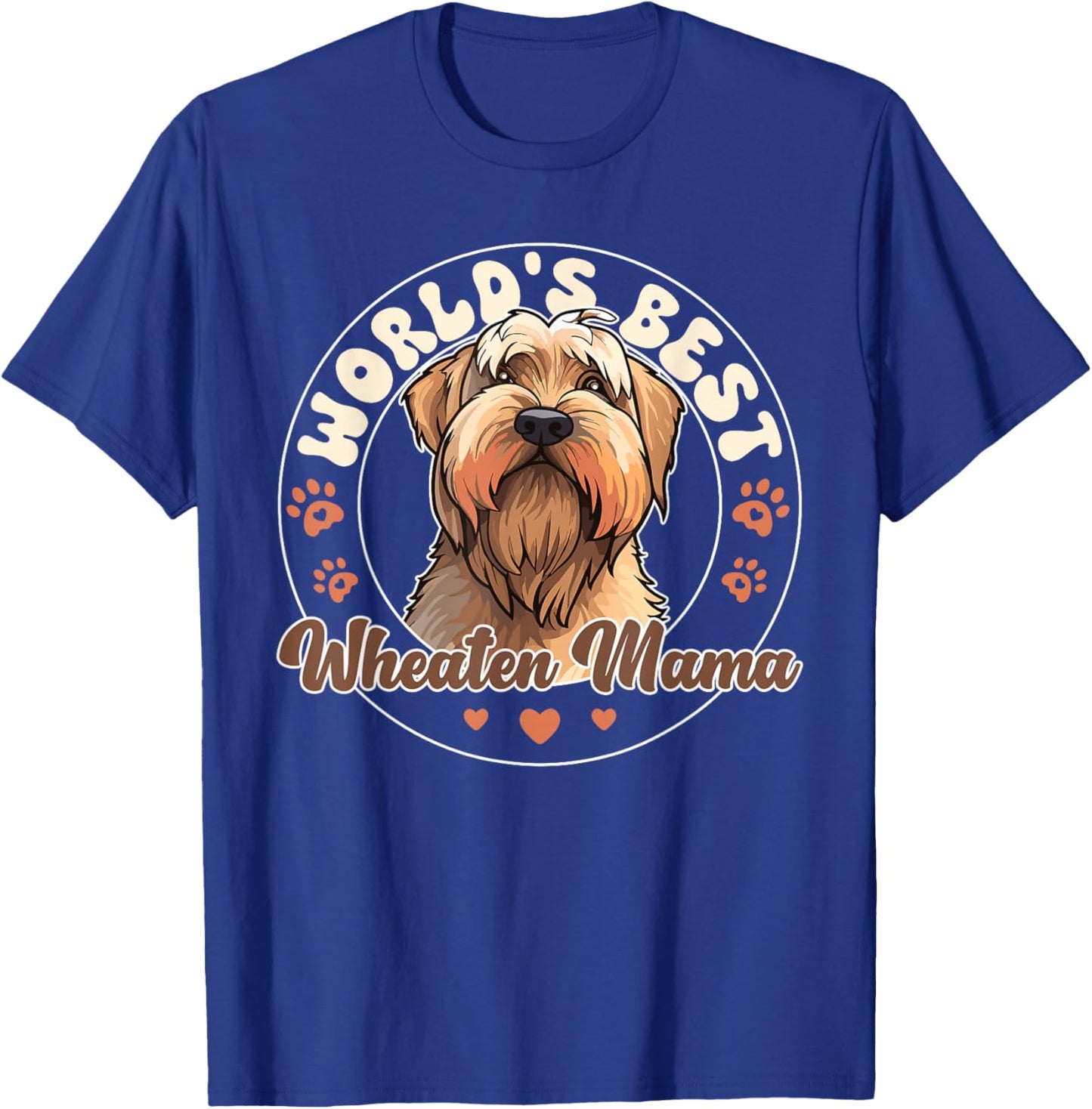 Irish Soft Coated Wheaten Terrier World's Best Wheaten Mama T-Shirt - T-Shirt | Royal