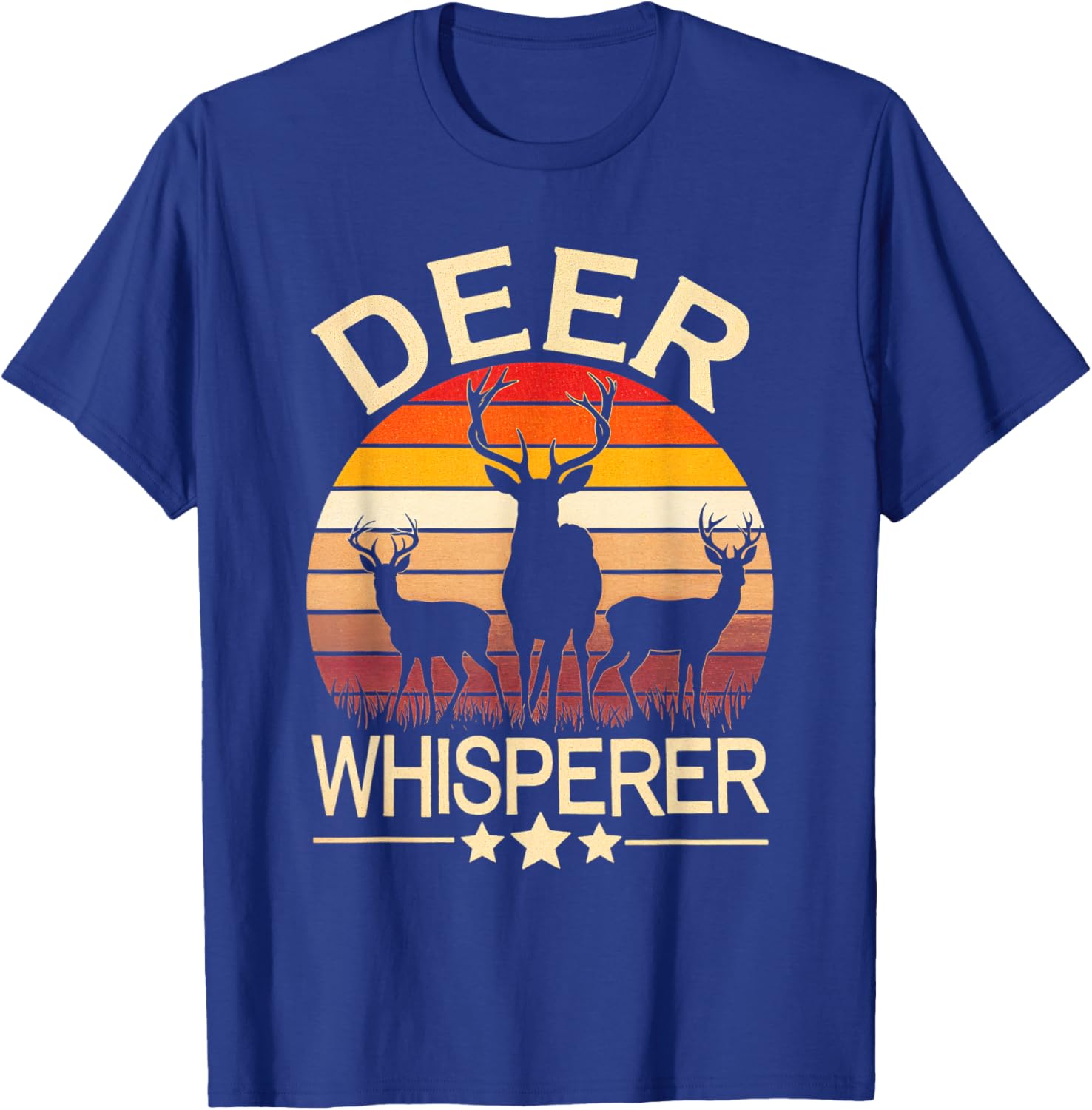 Deer Whisperer Deer Hunting Nature Wildlife Outdoors T-Shirt - T-Shirt | Royal