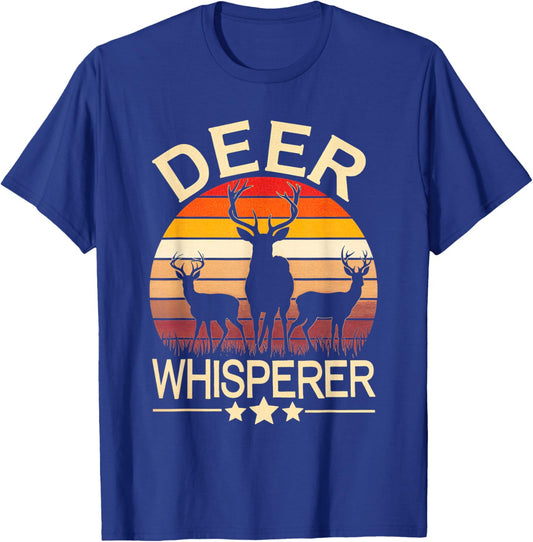 Deer Whisperer Deer Hunting Nature Wildlife Outdoors T-Shirt - T-Shirt | Royal
