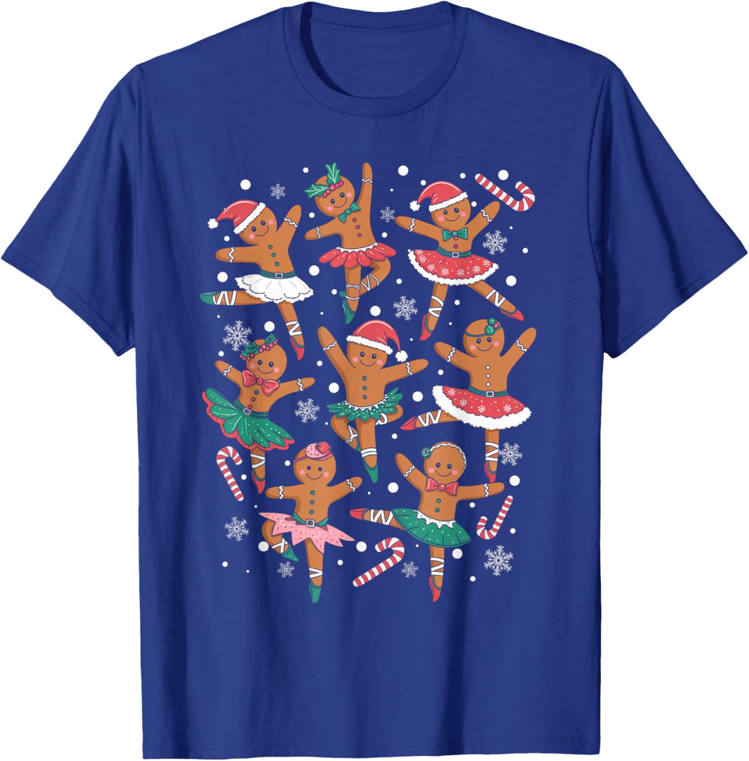 Ballet Gingerbread Ballet Dancer Christmas Dance Teacher T-Shirt - T-Shirt | Royal