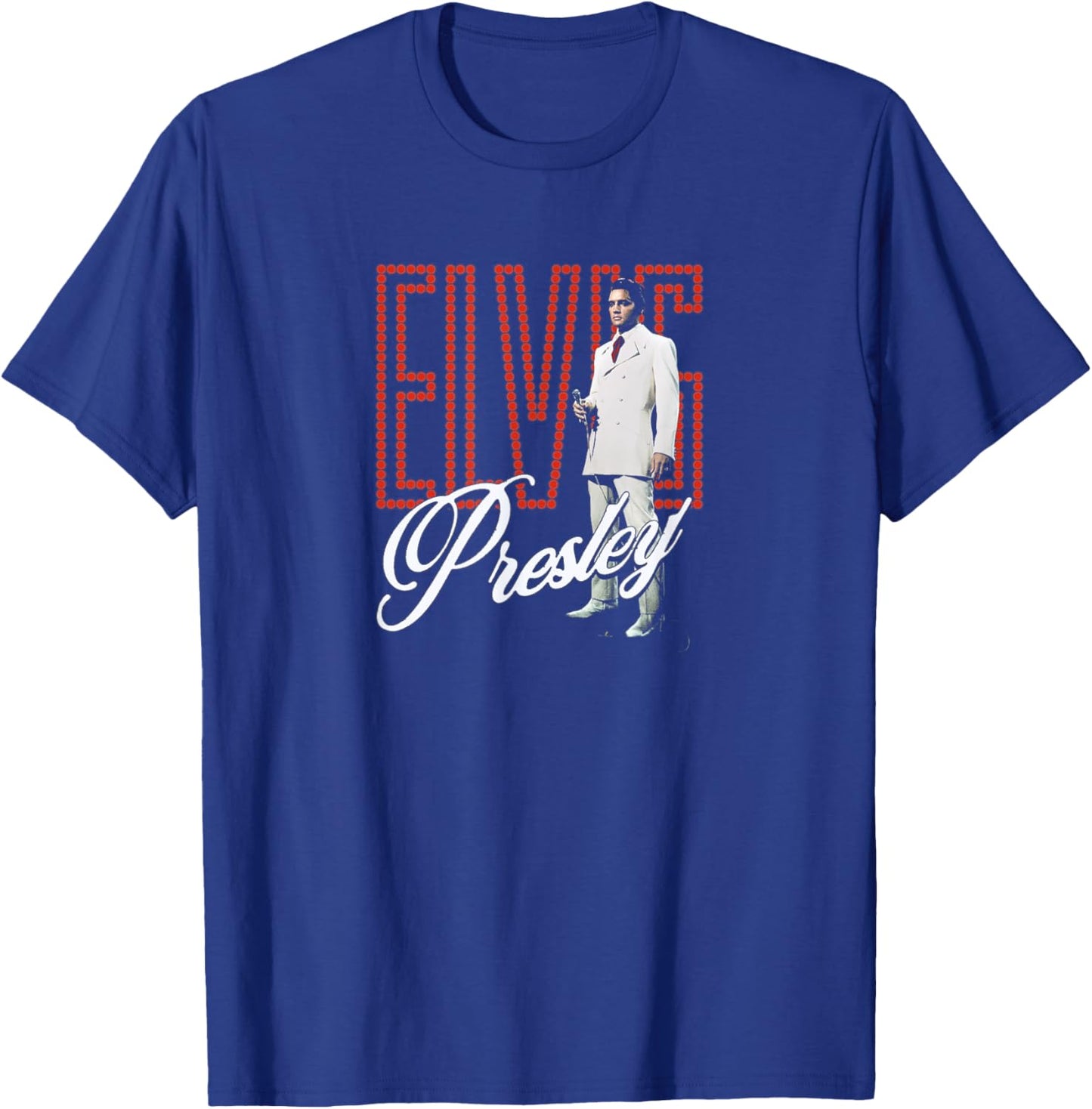 Elvis Presley Retro Lights T-Shirt - T-Shirt | Royal