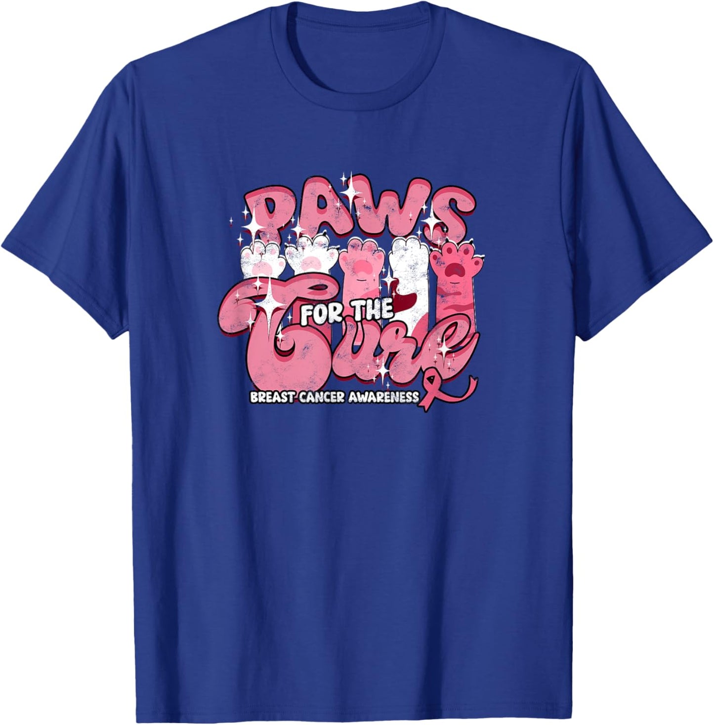 Paws for the Cure - Awareness T-Shirt - T-Shirt | Royal