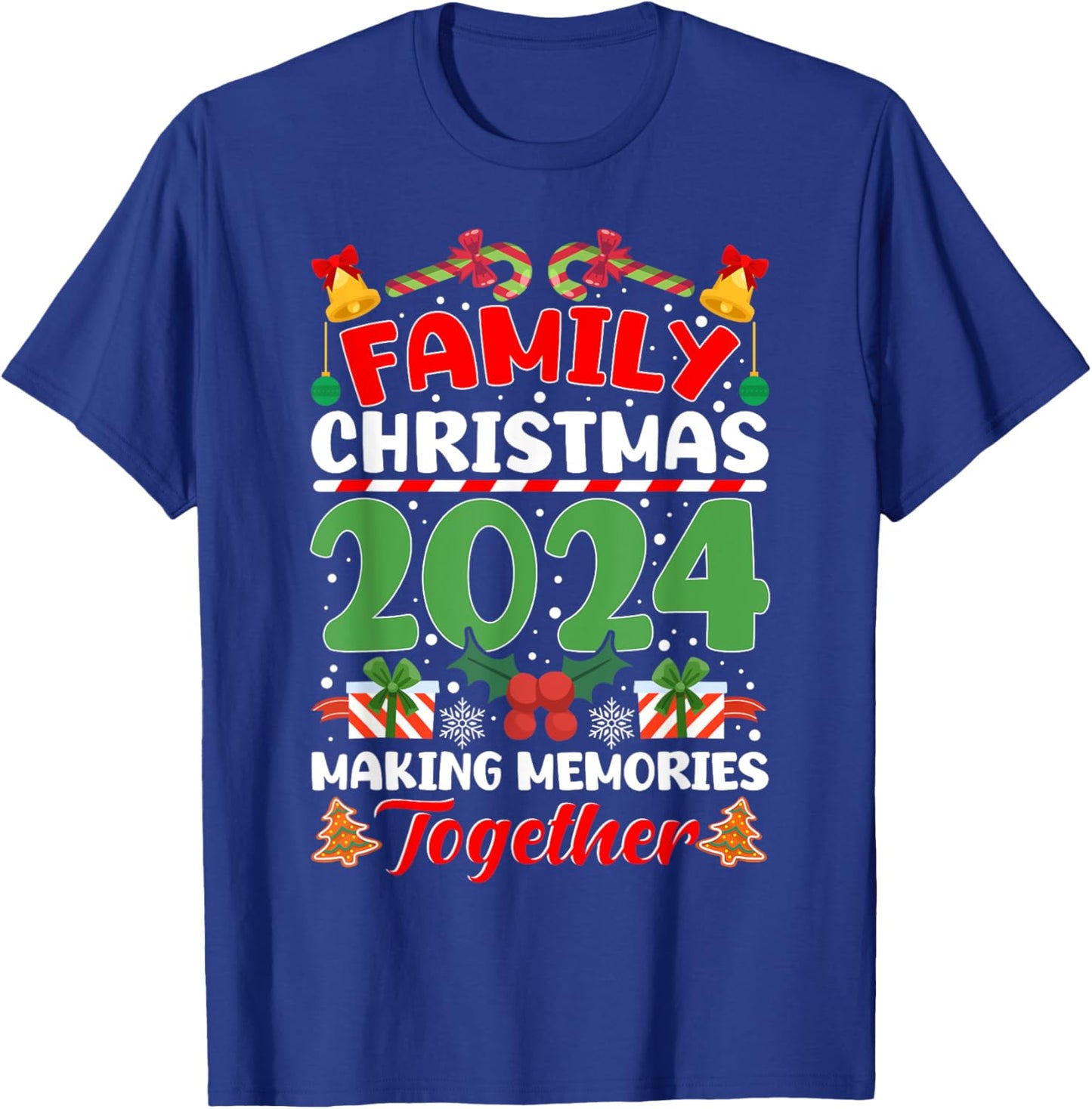 Family Christmas 2024 Matching Family Christmas Squad Xmas T-Shirt - T-Shirt | Royal