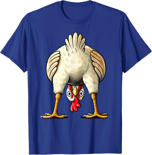Funny Chicken Owner Hen Decoration Costume Outfit Funny T-Shirt - T-Shirt | Royal