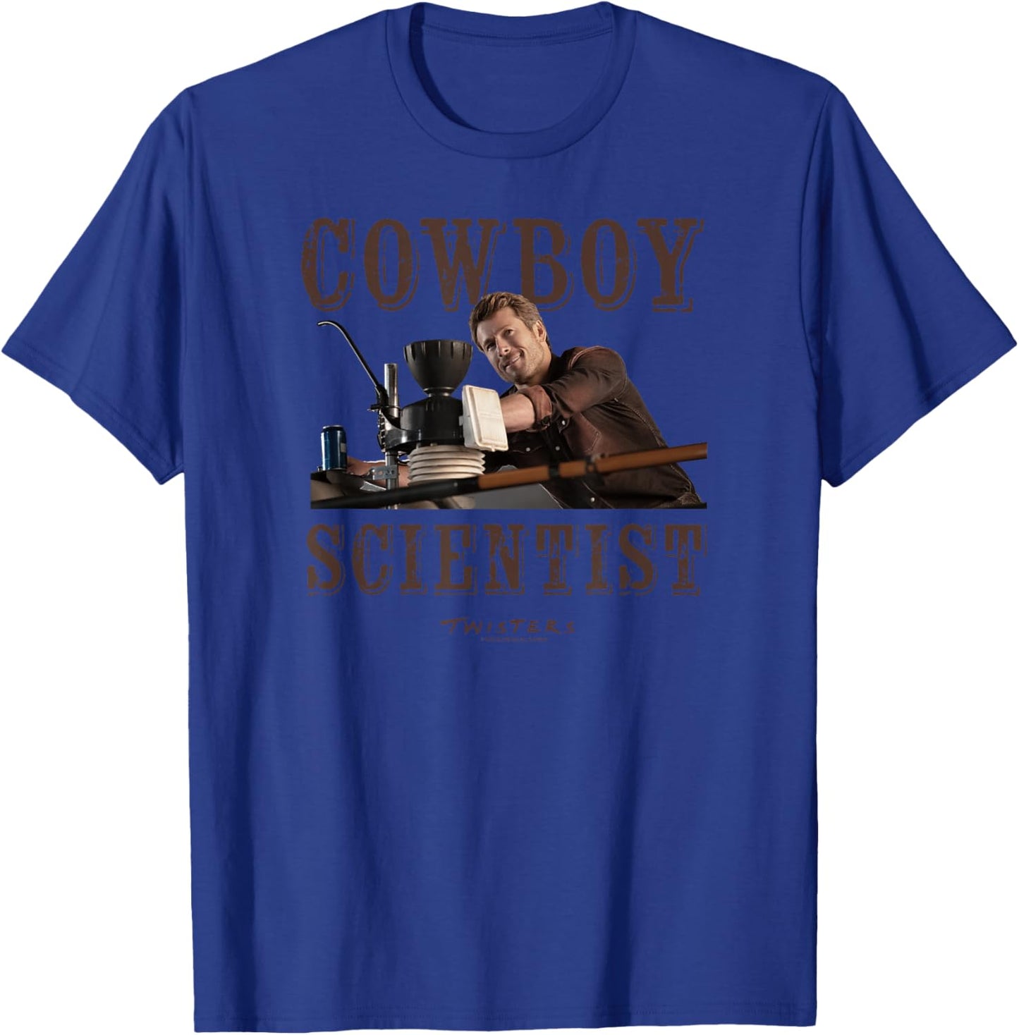 Twisters Tyler Owens Cowboy Scientist T-Shirt - T-Shirt | Royal