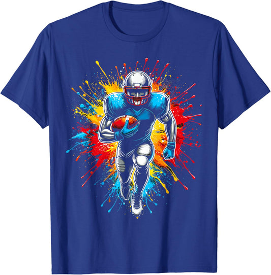 American Football Player T-Shirt - T-Shirt | Royal