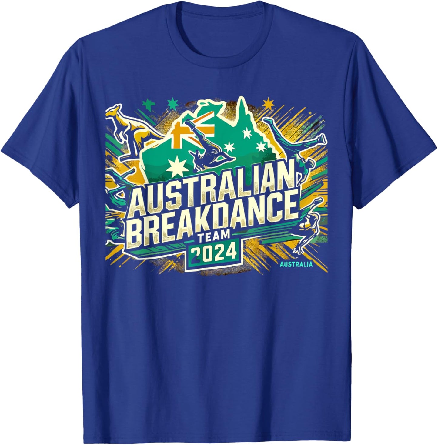 Australian Break Dancer Costume Austrailian Breakdancer T-Shirt - T-Shirt | Royal