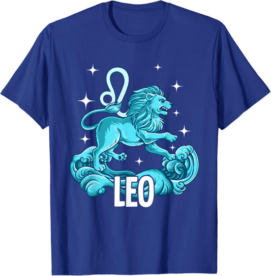 Leo Zodiac Sign T-Shirt - T-Shirt | Royal