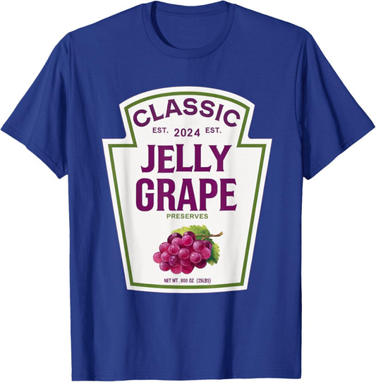 Jelly Grape Halloween 2024 Costume Group Condiments Gifts T-Shirt - T-Shirt | Royal
