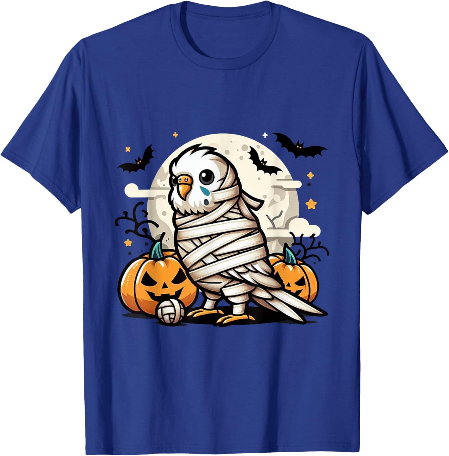 spooky Budgie mummy T-Shirt - T-Shirt | Royal