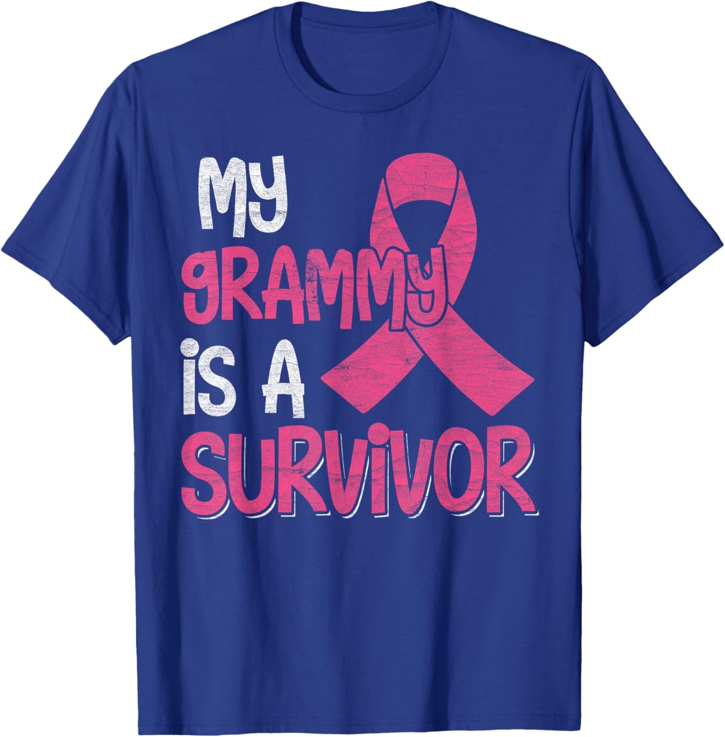 My Grammy Is A Survivor - Breast Cancer Support Squad T-Shirt - T-Shirt | Royal